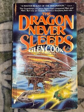 The Dragon Never Sleeps Glen Cook 1988 First Printing Science Fiction Popular PB